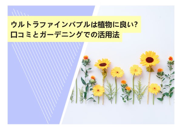 ウルトラファインバブルで髪が変わる？口コミで話題の美容効果と選び方