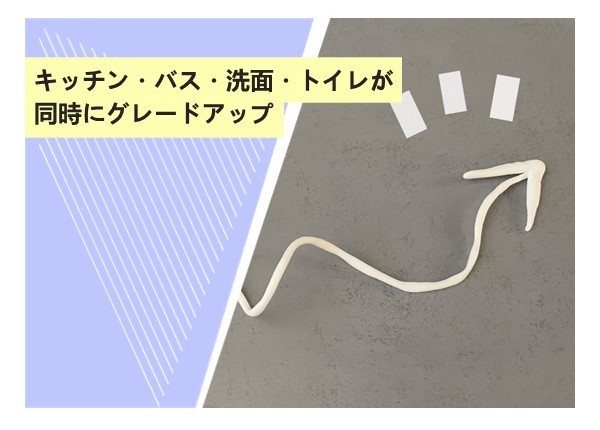 キッチン・バス・洗面・トイレが同時にグレードアップ