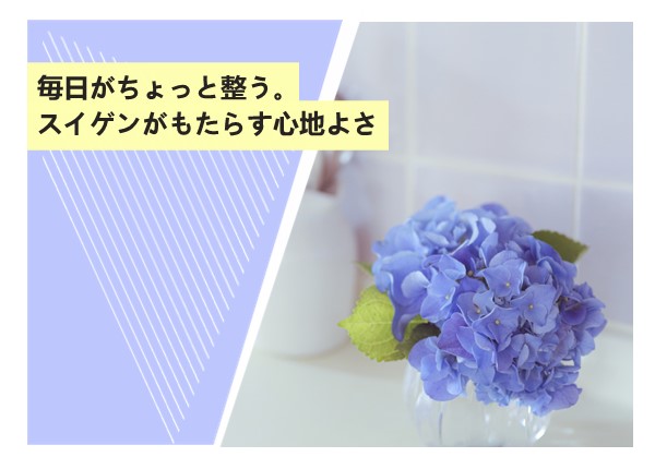 毎日がちょっと整う。スイゲンがもたらす心地よさ